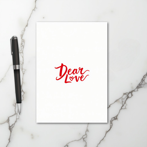 Romantic Dear Love Card