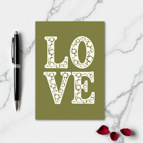Romantic Floral Love Card