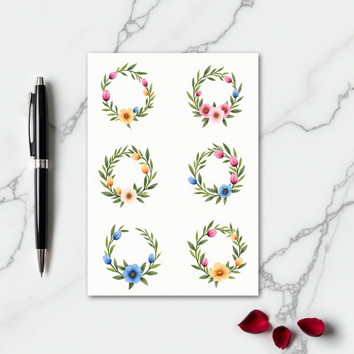 Romantic Floral Love Watercolor Card