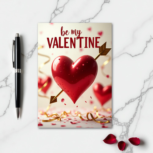 Romantic Heart Valentine Card