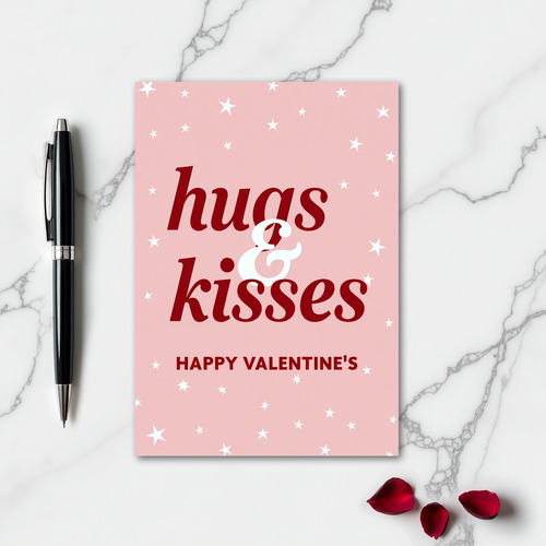 Romantic Hugs Kisses Card