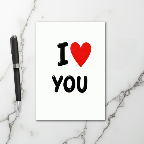 Romantic I Love You Card