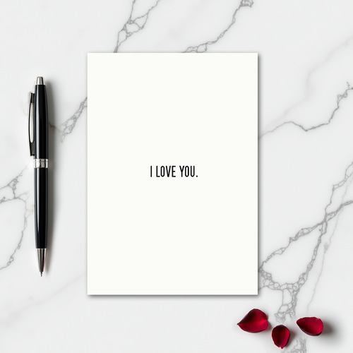 Romantic I Love You Classic Card