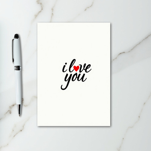 Romantic I Love You For Him Her Card