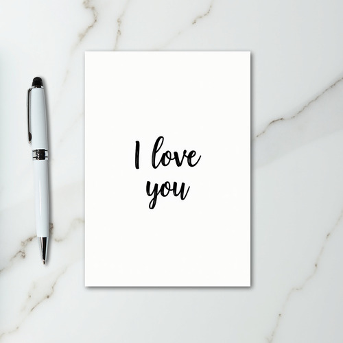 Romantic I Love You Greeting Card
