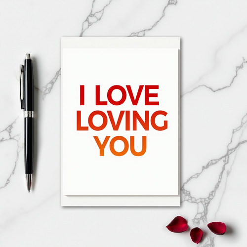 Romantic I Love You Love Card