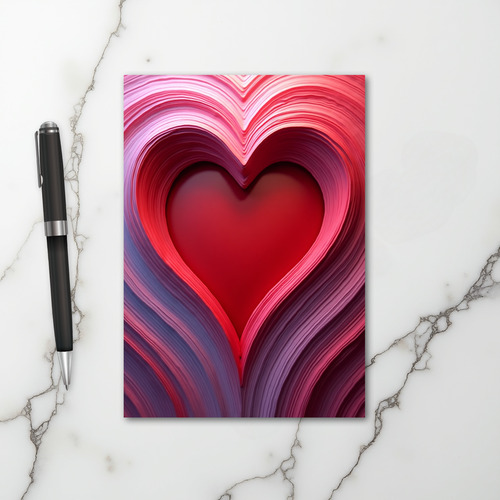 Romantic Layered Heart Card