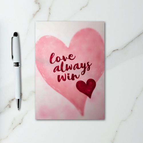 Romantic Love Always Wins Card