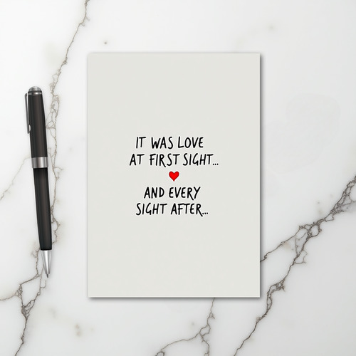 Romantic Love At First Sight Card