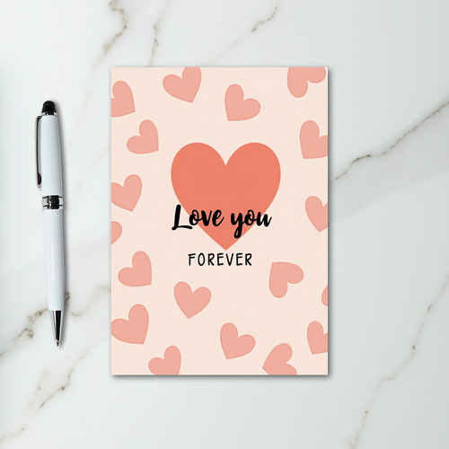 Romantic Love Forever Hearts Card