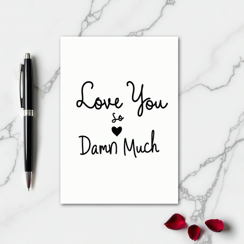 Romantic Love You So Very Much Card
