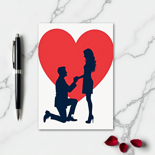 Romantic Marriage Proposal Card