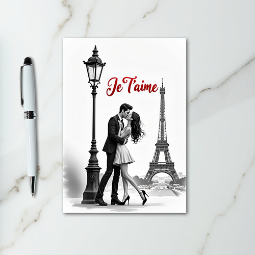 Romantic Paris Love Card