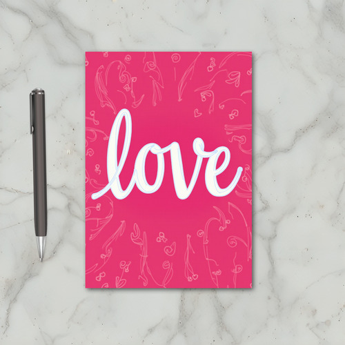 Romantic Pink Love Card