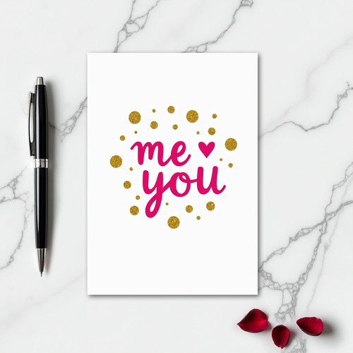 Romantic Polka Dot Love Card