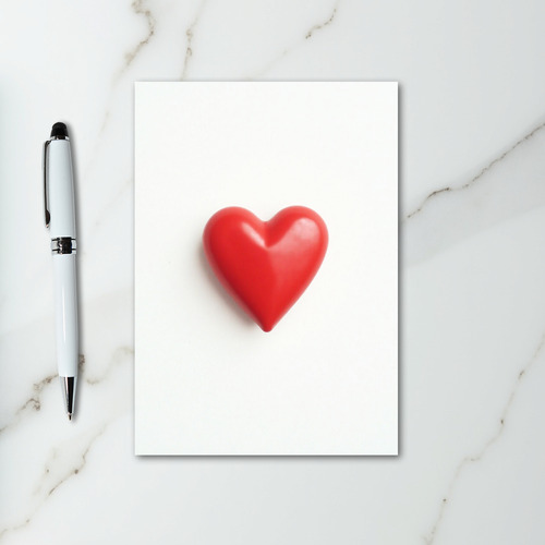 Romantic Red Heart Card