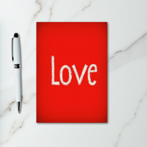 Romantic Red Love Card