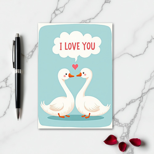 Romantic Smooth I Love You Card