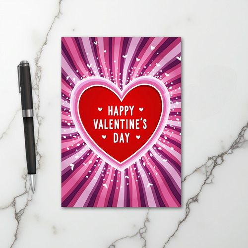 Romantic Valentines Day Heart Card