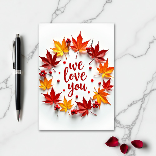 Romantic We Love You Card