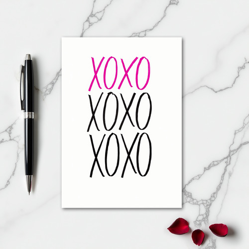 Romantic Xoxo I Love You Card
