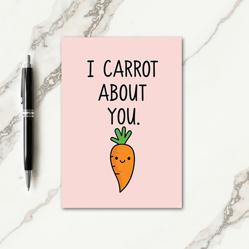 Root Vegetable About You Card