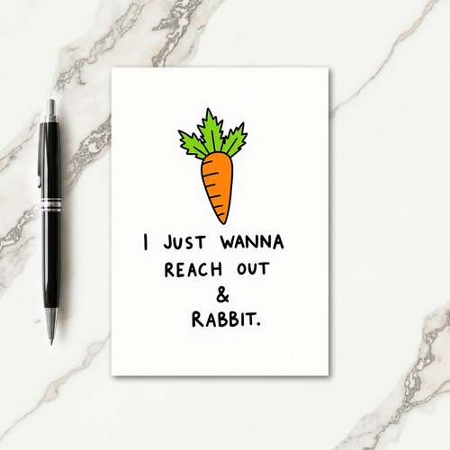Root Vegetable Funny Friend Card
