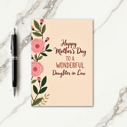Rose Adorned Mothers Card