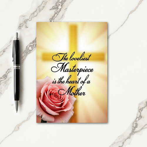 Rose And Light Mothers Day Card