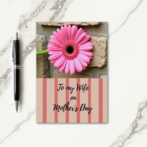 Rose And Stone Mothers Day Card