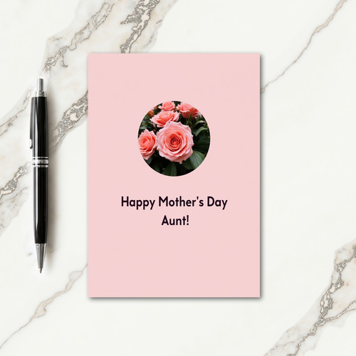 Rose Aunts Mothers Day Card