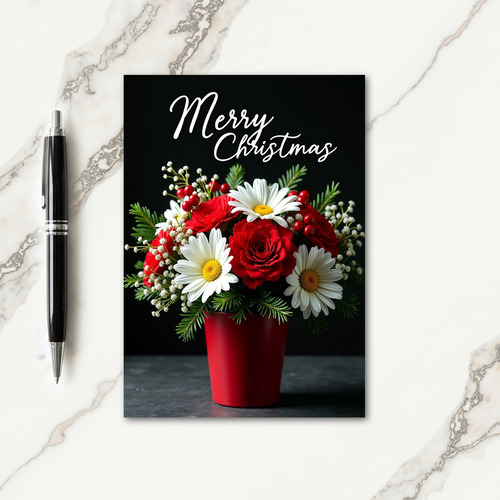 Rose Berry Christmas Card