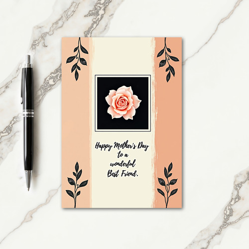 Rose Best Friend Mothers Day Card