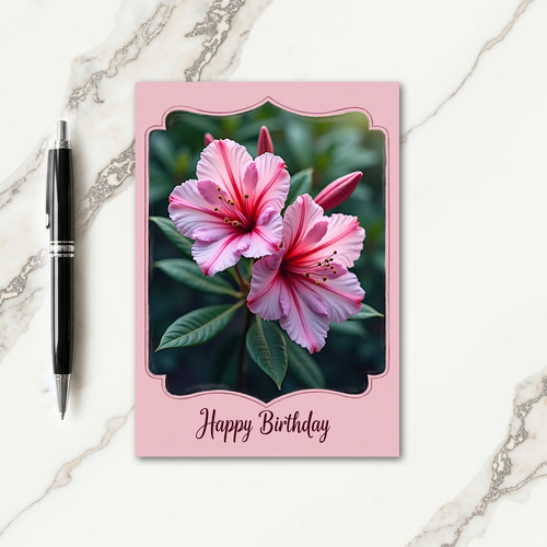 Rose Birthday Blossom Card