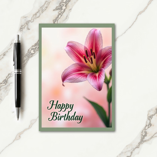 Rose Birthday Card