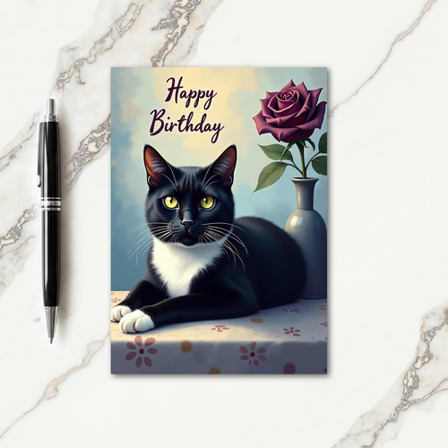 Rose Birthday Greeting Card