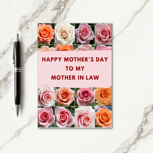 Rose Blossom Mother In Law Card
