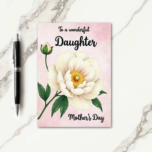 Rose Blush Mothers Day Note Card