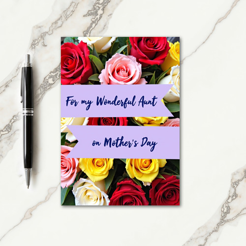 Rose Bouquet Affection Card