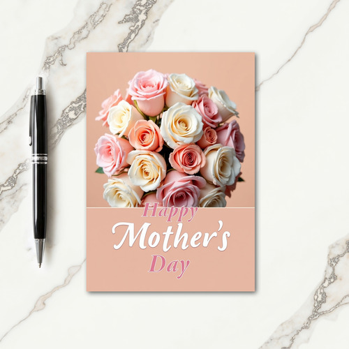 Rose Bouquet Happy Day Card