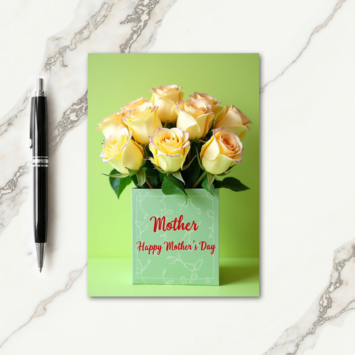 Rose Bouquet Sweet Mothers Day Card