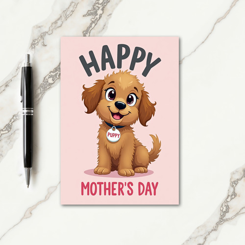 Rose Canine Mothers Day Card