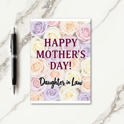 Rose Daughter In Law Card