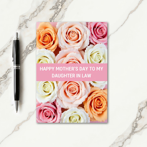 Rose Daughter In Law Mothers Day Card