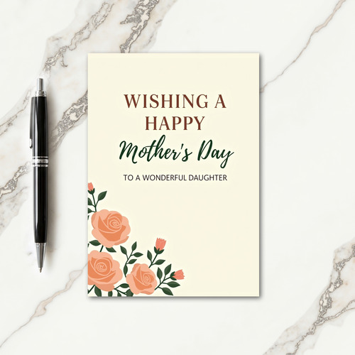 Rose Daughters Day Card