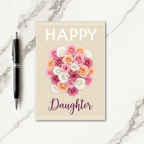 Rose Daughters Day Wish Card