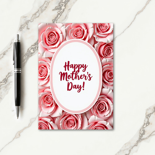 Rose Frame Mothers Day Card