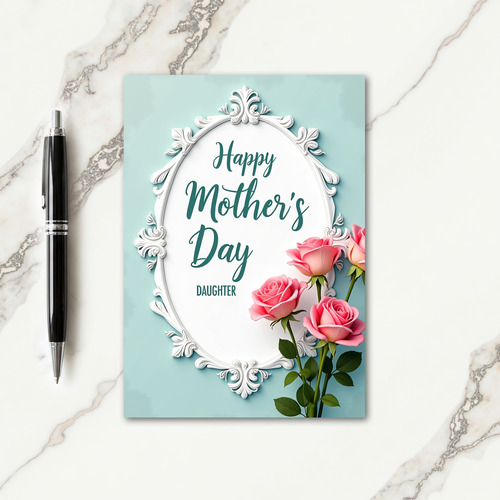 Rose Framed Mothers Day Card