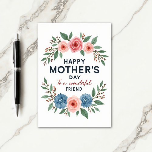 Rose Friend Mothers Day Card