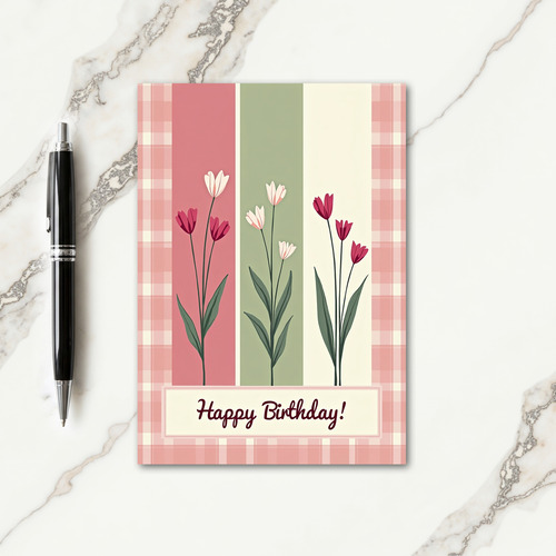 Rose Garden Birthday Card